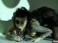 sexy christy mack plays with a toy