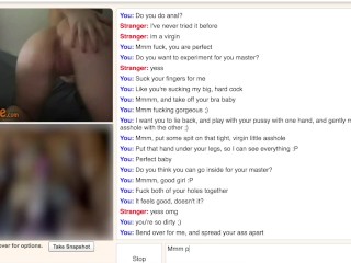 18 Year Old Omegle Girl Does Anal For The First Time