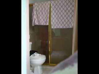 spying on friend's hot mom in the shower spy cam (full video)